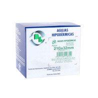 Agujas hipodermicas 21x32 C100 Dentilab