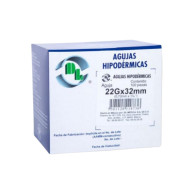 Agujas hipodermicas 22x32 C100 Dentilab