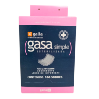 Gasa esteril 7.5x5 c100