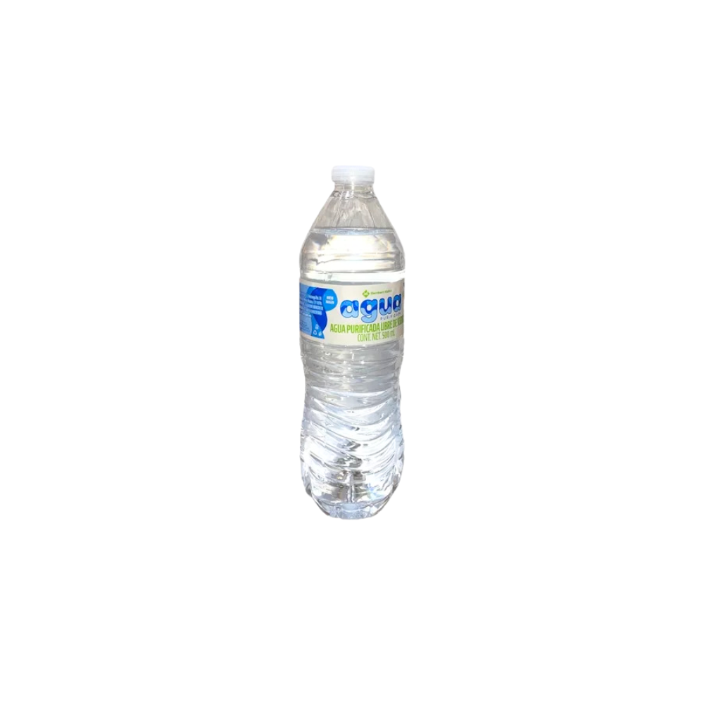 Agua purificada 500ml pieza