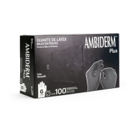 Guante no esteril negro grande