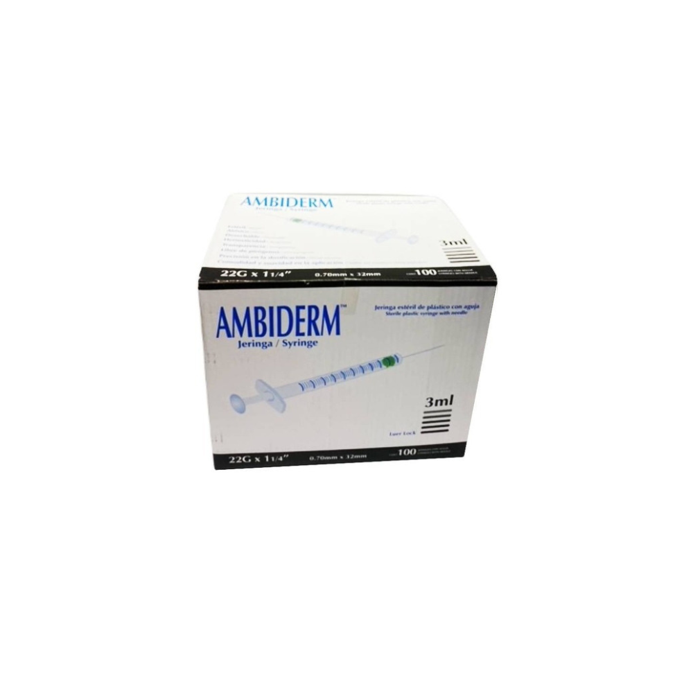 Jeringa 3ML 22 X 32 C100 Ambiderm