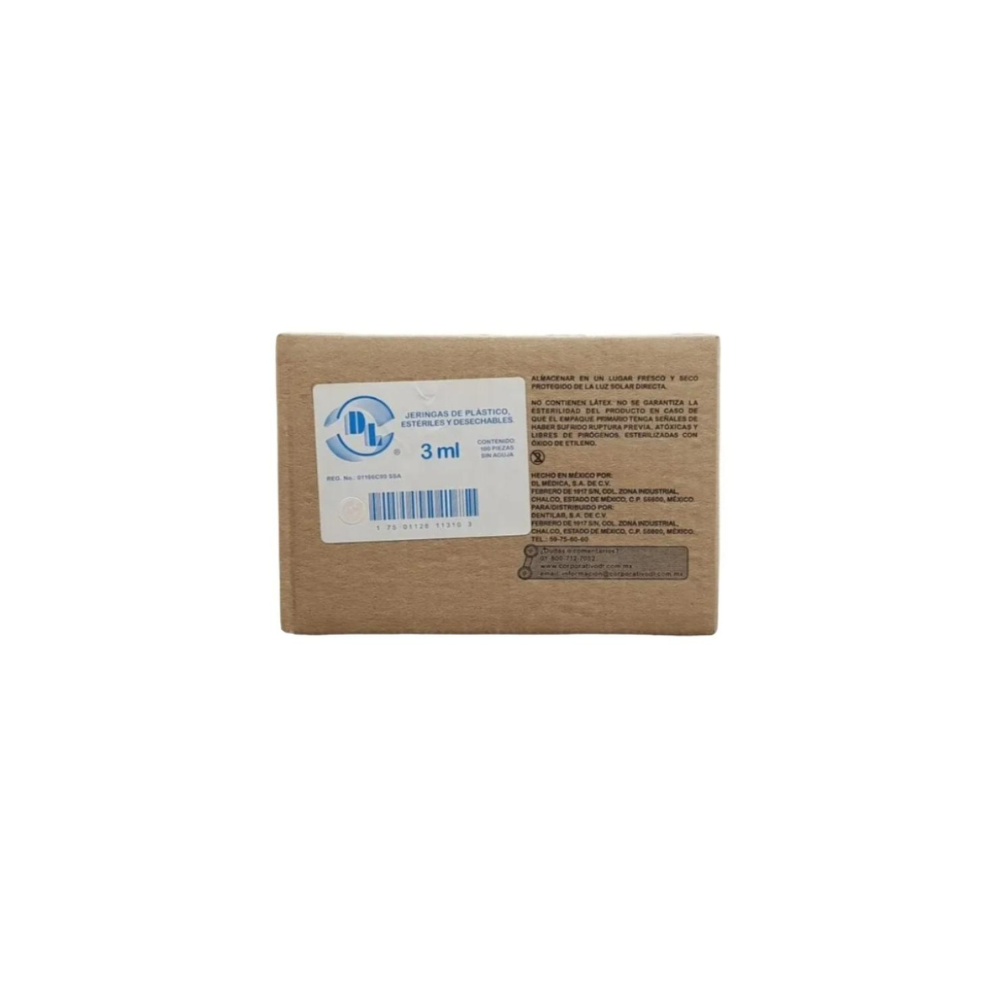 Jeringa 3ML sin aguja C100 Dentilab